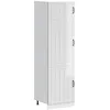 Image de vidaXL Vidaxl Armoire De Cuisine Lucca Blanc Brillant Bois D'ingénierie