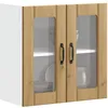Image de vidaXL Vidaxl Armoire Murale De Cuisine Avec Porte En Verre Lucca