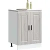 Image de vidaXL Vidaxl Armoire De Cuisine Porto Sonoma Gris Bois D'ingénierie