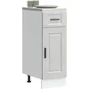 Image de vidaXL Vidaxl Armoire De Cuisine Porto Gris Béton Bois D'ingénierie