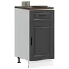 Image de vidaXL Armoire de cuisine Porto noir bois d'ingÃ©nierie