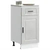 Image de vidaXL Vidaxl Armoire De Cuisine Porto Gris Béton Bois D'ingénierie