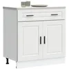 Image de vidaXL Armoire de cuisine Porto blanc bois d'ingÃ©nierie