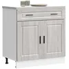 Image de vidaXL Vidaxl Armoire De Cuisine Porto Sonoma Gris Bois D'ingénierie