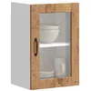 Image de vidaXL Vidaxl Armoire Murale De Cuisine Avec Porte En Verre Porto Vieux Bois