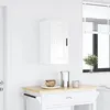 Image de vidaXL Vidaxl Armoire Murale De Cuisine Porto Blanc Brillant Bois Ingénierie