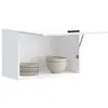 Image de vidaXL Armoire murale de cuisine Porto blanc brillant bois ingÃ©nierie