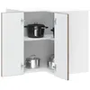 Image de Vidaxl Armoire D'angle Murale De Cuisine Porto ChÃªne FumÃ©