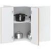 Image de vidaXL Armoire d'angle murale de cuisine Porto vieux bois