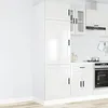 Image de vidaXL Armoire de cuisine Porto blanc brillant bois d'ingÃ©nierie