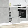 Image de vidaXL Armoire de plancher gris 40x46x81,5 cm bois d'ingÃ©nierie