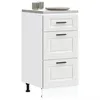 Image de vidaXL Armoire de cuisine Porto blanc bois d'ingÃ©nierie