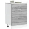 Image de vidaXL Armoire de cuisine sonoma gris bois d'ingÃ©nierie