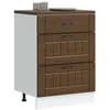 Image de vidaXL Armoire de cuisine Lucca chÃªne marron bois ingÃ©nierie