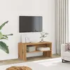 Image de vidaXL Meuble TV chêne artisanal 80x40x40 cm bois d'ingénierie855771