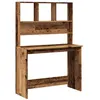 Image de vidaXL Bureau avec étagères vieux bois 102x45x148 cm bois d'ingénierie855834