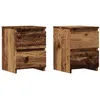Image de vidaXL Tables de chevet 2 pcs vieux bois 30x30x40 cm bois d'ingénierie855847
