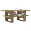 Image de vidaXL Table basse chêne artisanal 102x55x42 cm bois d'ingénierie855851