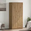 Image de vidaXL Garde-robe chêne artisanal 80x52x180 cm bois d'ingénierie855887
