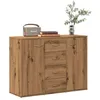 Image de vidaXL Buffet chÃªne artisanal 88x30x64 cm bois d'ingÃ©nierie