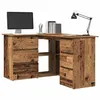Image de vidaXL Bureau d'angle vieux bois 145x100x76 cm bois d'ingénierie855962