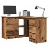 Image de vidaXL Bureau d'angle vieux bois 145x100x76 cm bois d'ingÃ©nierie