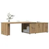 Image de vidaXL Table basse chêne artisanal 150x50x35 cm bois d'ingénierie855981