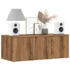 Image de vidaXL Meuble TV chêne artisanal 80x34x30 cm bois d'ingénierie856013