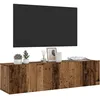 Image de vidaXL vidaXL Meuble TV mural vieux bois 120x30x30 cm bois d'ingénierie
