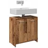 Image de vidaXL Armoire lavabo de salle de bain vieux bois 60x33x60 cm