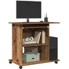 Image de vidaXL Vidaxl Bureau D'ordinateur Vieux Bois 80x50x75 Cm Bois D'ingénierie