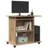 Image de vidaXL Bureau d'ordinateur chêne artisanal 80x50x75 cm bois ingénierie856053