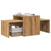 Image de vidaXL Table basse chêne artisanal 100x48x40 cm bois d'ingénierie856055