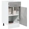 Image de vidaXL Armoire de plancher Ã  tiroir Gris bÃ©ton 40x46x81,5 cm AgglomÃ©rÃ©