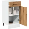 Image de Vidaxl Armoire De Plancher Ã Tiroir ChÃªne Artisanal 40x46x81,5 Cm