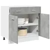 Image de vidaXL Armoire de plancher à tiroir Lyon Gris béton 80x46x81,5 cm856091
