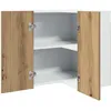 Image de vidaXL Vidaxl Armoire D'angle Suspendue Chêne Artisanal Bois D'ingénierie