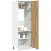 Image de vidaXL Vidaxl Armoire De Réfrigérateur Chêne Artisanal 60x57x207 Cm