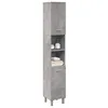 Image de vidaXL Armoire de salle de bain Gris bÃ©ton 30x30x179 cm AgglomÃ©rÃ©