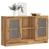 Image de vidaXL Buffet chêne artisanal 120x30,5x70 cm bois d'ingénierie856165