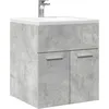 Image de vidaXL Vidaxl Armoire De Lavabo De Salle De Bain Gris Béton 41x38,5x46 Cm