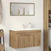 Image de vidaXL Armoire lavabo de salle de bain chêne artisanal bois ingénierie856216
