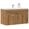 Image de vidaXL Armoire lavabo de salle de bain chÃªne artisanal bois ingÃ©nierie