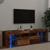 Image de vidaXL Meuble TV avec lumières LED vieux bois bois d'ingénierie856303