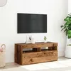 Image de vidaXL Meuble TV avec lumières LED vieux bois bois d'ingénierie856307