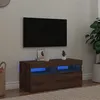 Image de vidaXL Meuble TV avec lumières LED chêne artisanal bois d'ingénierie856308