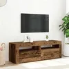 Image de vidaXL Meuble TV avec lumières LED vieux bois bois d'ingénierie856313