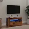 Image de vidaXL Meuble TV avec lumières LED vieux bois bois d'ingénierie856315