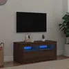 Image de vidaXL Meuble TV avec lumières LED chêne artisanal bois d'ingénierie856322