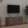 Image de vidaXL Meuble TV avec lumiÃ¨res LED chÃªne artisanal bois d'ingÃ©nierie